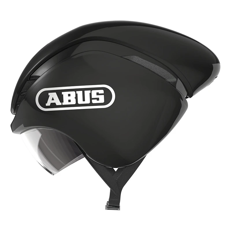 Caschi Bici Strada Casco Bici Abus Gamechanger Tt Shiny Nero