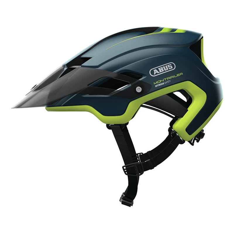 Mtb Casco Bici Abus Montrailer Midnight Blu