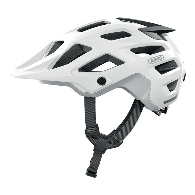 Mtb Casco Bici Abus Moventor 2.0 Shiny Bianco