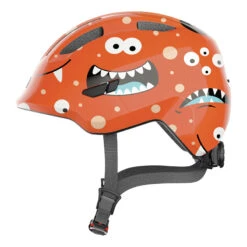 Caschi Bici Strada Casco Bimbo Abus Smiley 3.0 Arancio Monster