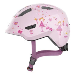 Caschi Bici Strada Casco Bimbo Abus Smiley 3.0 Rose Princess