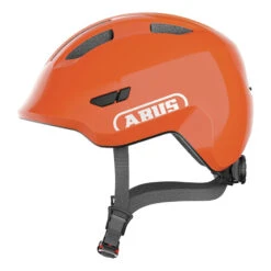 Caschi Bici Strada Casco Bimbo Abus Smiley 3.0 Shiny Arancio