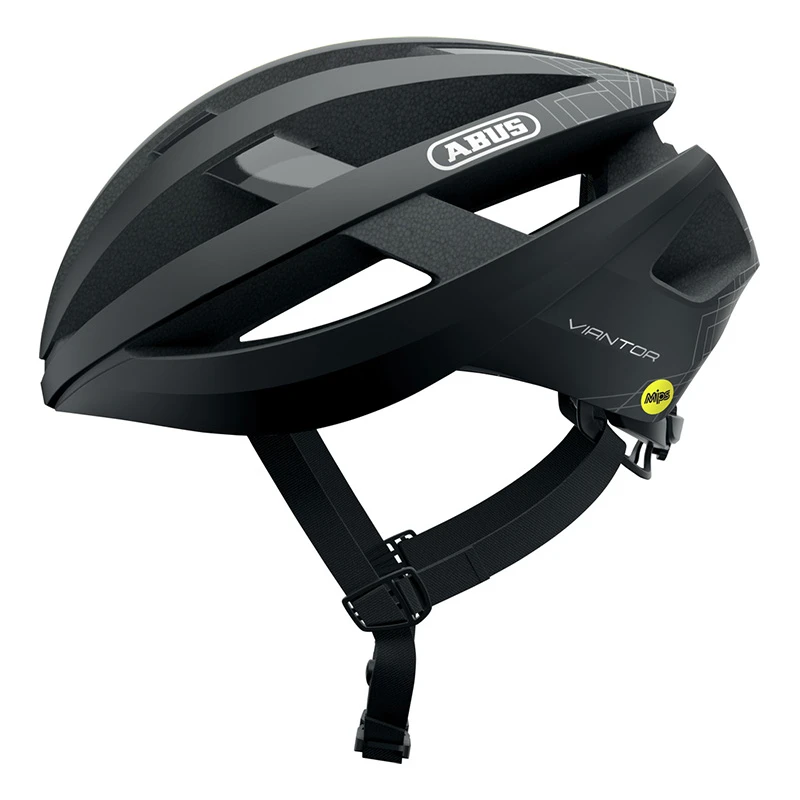 Caschi Bici Strada Casco Bici Abus Viantor Mips Velvet Nero