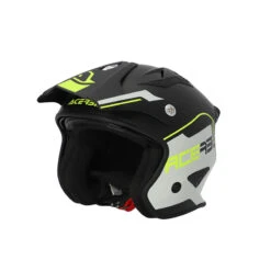 Trial Casco Acerbis Jet Aria 2206 Nero Giallo Fluo
