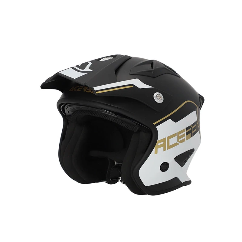 Trial Casco Acerbis Jet Aria 2206 Bianco Nero Oro