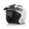 Trial Casco Acerbis Jet Aria Argento Nero