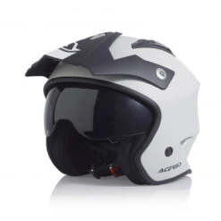 Trial Casco Acerbis Jet Aria Argento Nero
