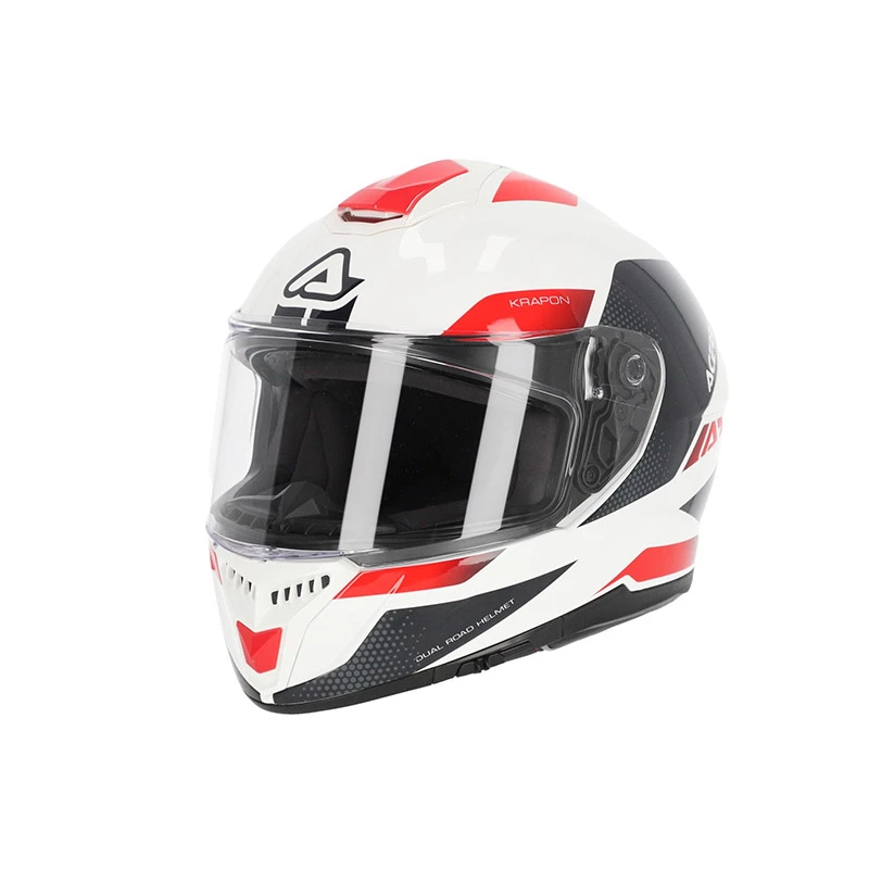 Fibra Casco Acerbis Krapon 2206 Bianco Rosso