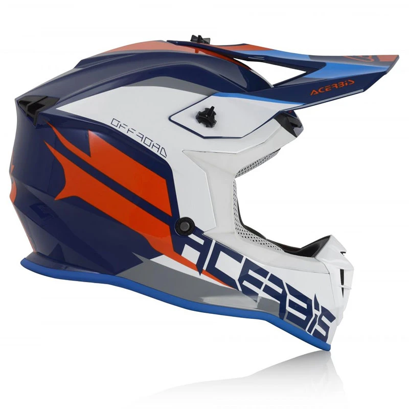 Policarbonato Casco Acerbis Linear Blu Bianco - immagine 2