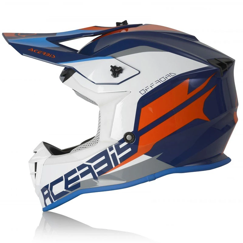 Policarbonato Casco Acerbis Linear Blu Bianco - immagine 3