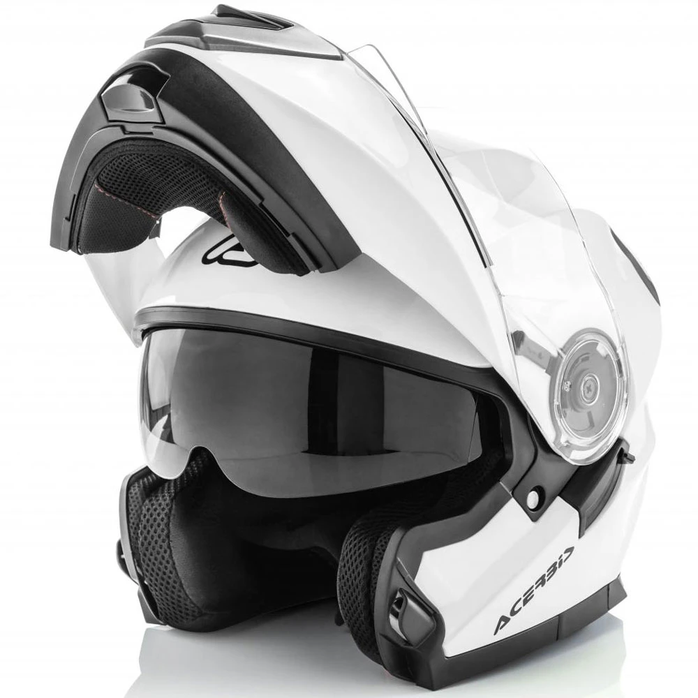 Policarbonato Casco Modulare Acerbis Serel Bianco
