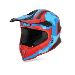Fibra Casco Bimbo Acerbis Steel Junior Rosso Blu