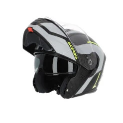 Policarbonato Casco Modulare Acerbis Tdc 2206 Grigio Giallo
