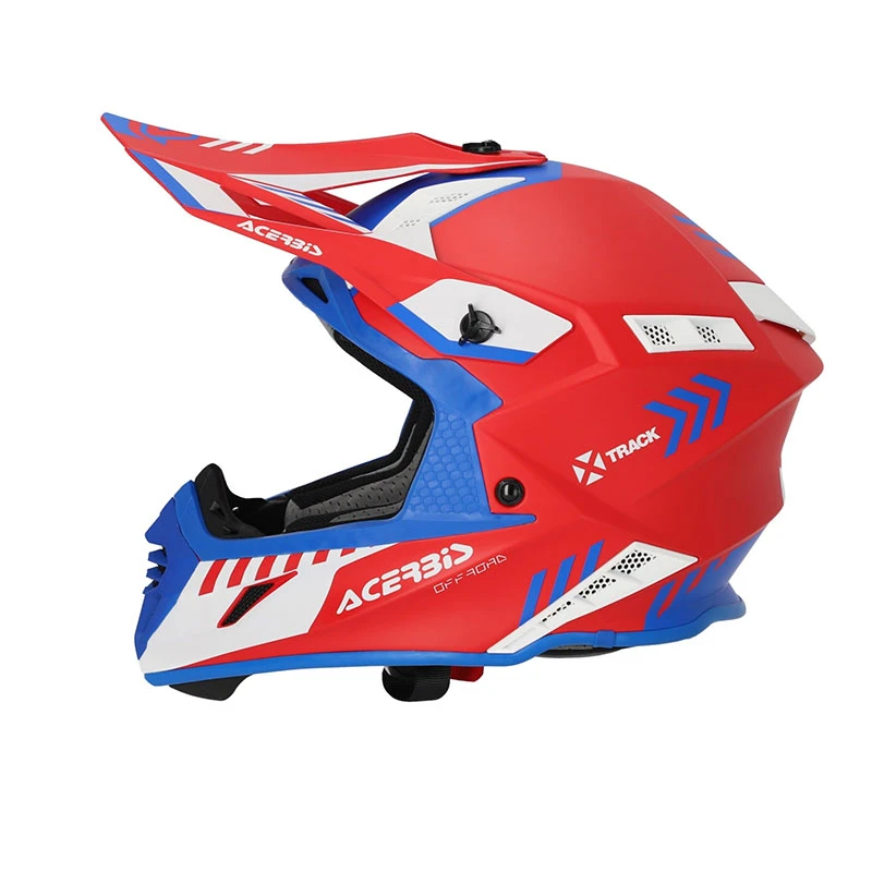 Fibra Casco Acerbis X-track Mips 2206 Rosso Blu - immagine 3