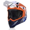 Fibra Casco Acerbis X Track Vtr Arancio Blu