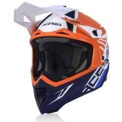 Fibra Casco Acerbis X Track Vtr Arancio Blu