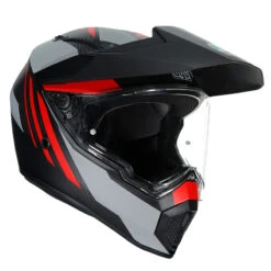 Crosstourer Casco Agv Ax9 Refractive Adv Carbonio Opaco Rosso