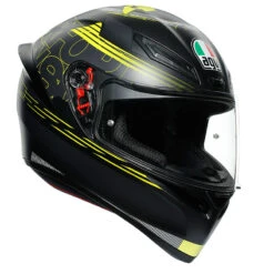 Policarbonato Casco Agv K1 Track 46 Nero Giallo