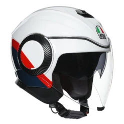 Policarbonato Casco Agv Orbyt Block Bianco Rosso Fluo