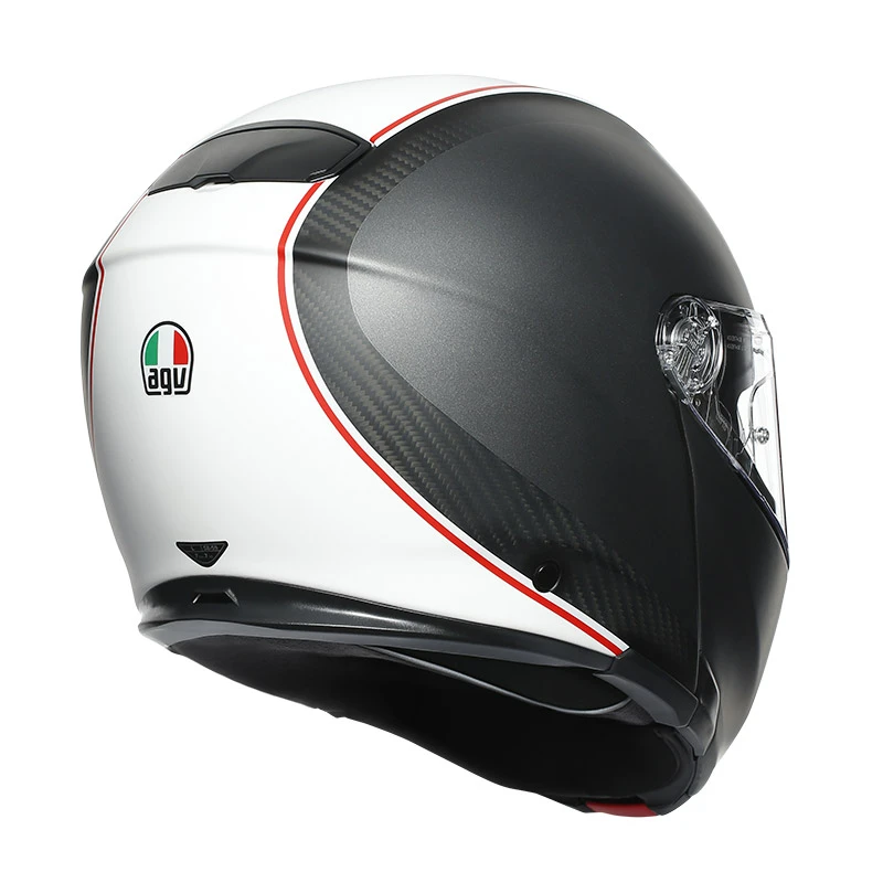 Fibra Casco Agv Sportmodular Cover Gun Metal Bianco - immagine 5