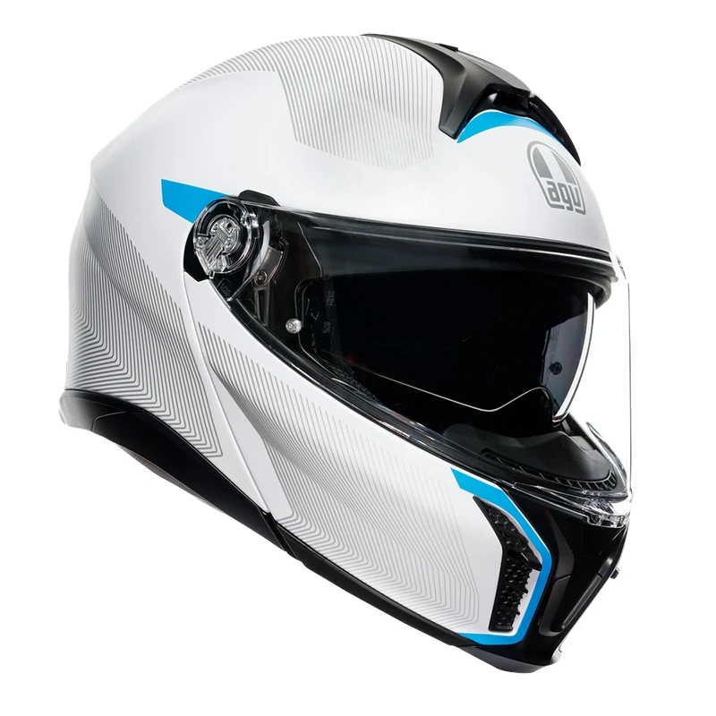 Fibra Casco Agv Tourmodular Frequency Blu + Insyde - immagine 3