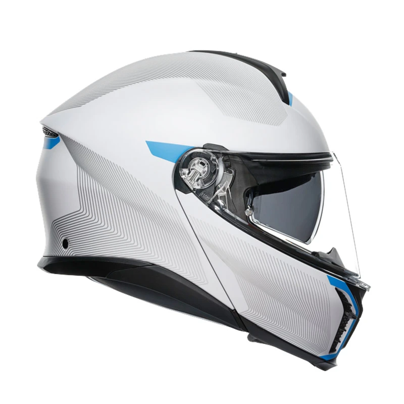 Fibra Casco Agv Tourmodular Frequency Blu + Insyde - immagine 4
