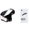Fibra Kit Casco Agv Tourmodular Balance Bianco + Insyde