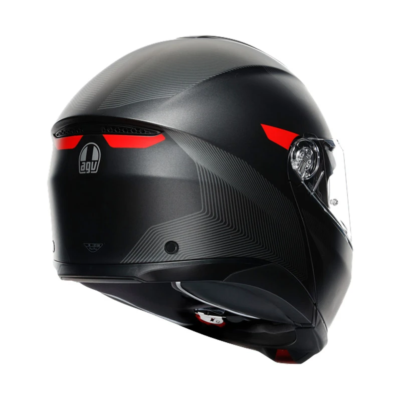 Fibra Casco Agv Tourmodular Frequency Rosso + Insyde - immagine 5