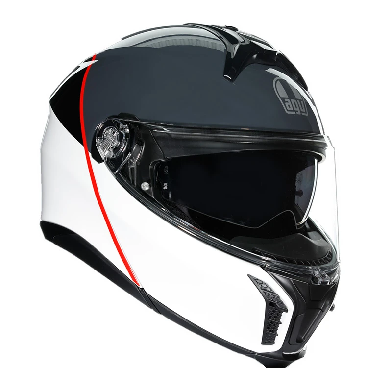 Fibra Kit Casco Agv Tourmodular Balance Bianco + Insyde - immagine 3