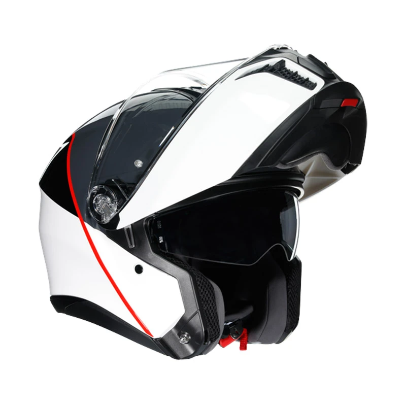 Fibra Kit Casco Agv Tourmodular Balance Bianco + Insyde - immagine 2