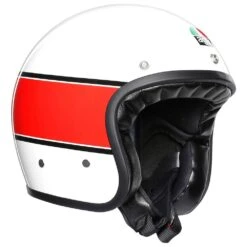 Custom Agv Casco Jet X70 Mino 73 Bianco Rosso