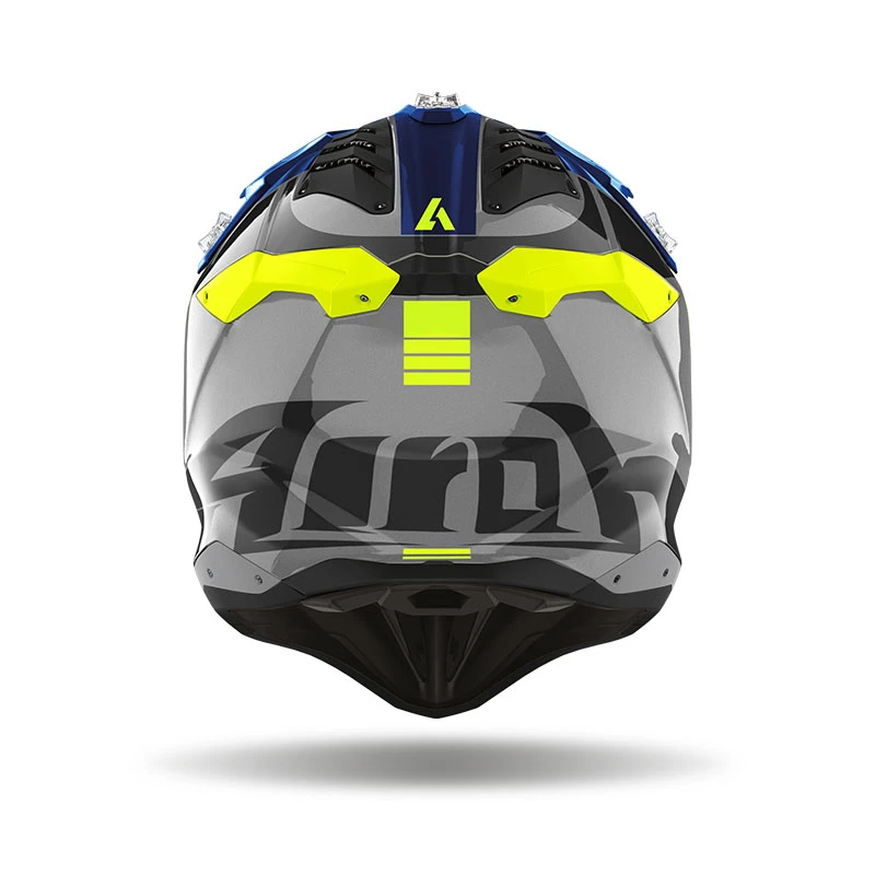 Fibra Casco Airoh Aviator 3 Push Blu - immagine 3