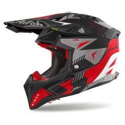 Fibra Casco Airoh Aviator 3 Spin Rosso Opaco