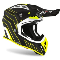 Fibra Casco Airoh Aviator Ace Art Nero Opaco