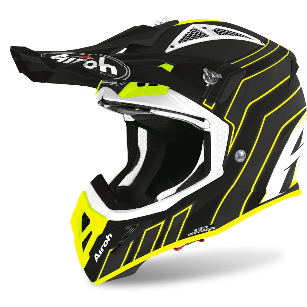 Fibra Casco Airoh Aviator Ace Art Nero Opaco - immagine 2