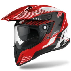 Crosstourer Casco Airoh On-off Commander Boost Rosso