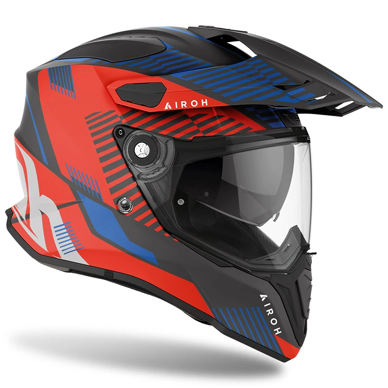 Crosstourer Casco Airoh On-off Commander Boost Rosso Blu Opaco - immagine 2
