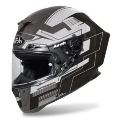 Fibra Casco Airoh Gp 550 S Challenge Nero Opaco