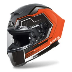 Fibra Casco Airoh Gp 550 S Rush Arancio Fluo Opaco