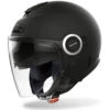 Policarbonato Casco Jet Airoh Helios Color Nero Opaco