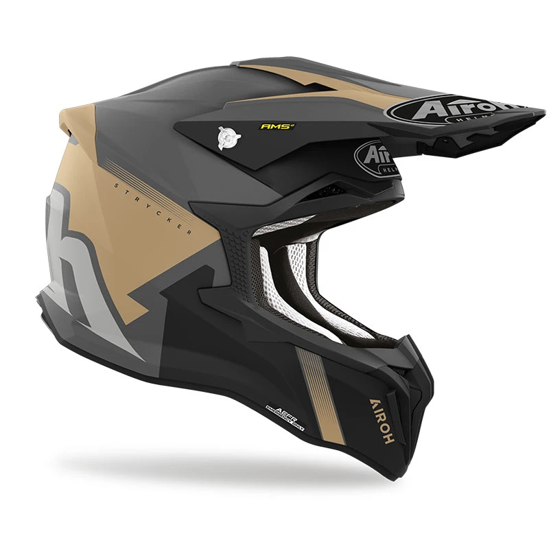 Fibra Casco Airoh Strycker Blazer Oro Opaco - immagine 2