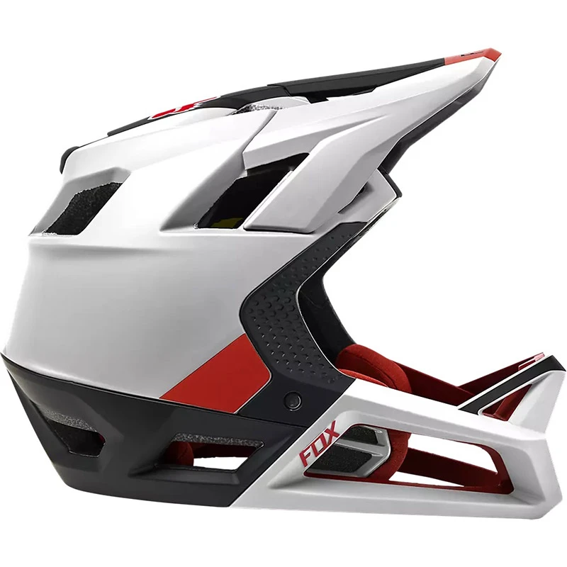 Downhill Casco Fox Proframe Blocked Nero Bianco - immagine 2
