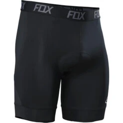 Pantaloni Pantaloncini Fox Techbase Lite Liner Nero