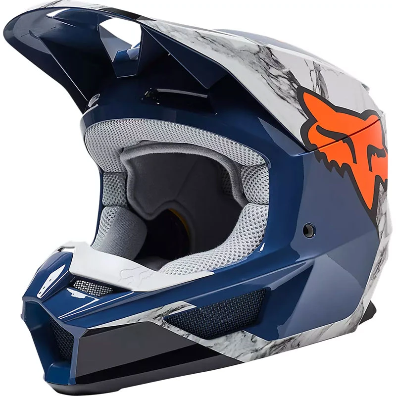 Policarbonato Casco Fox V1 Karrera Indigo Scuro - immagine 2