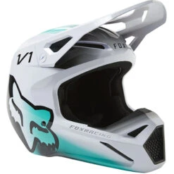 Policarbonato Casco Fox V1 Toxsyk Bianco