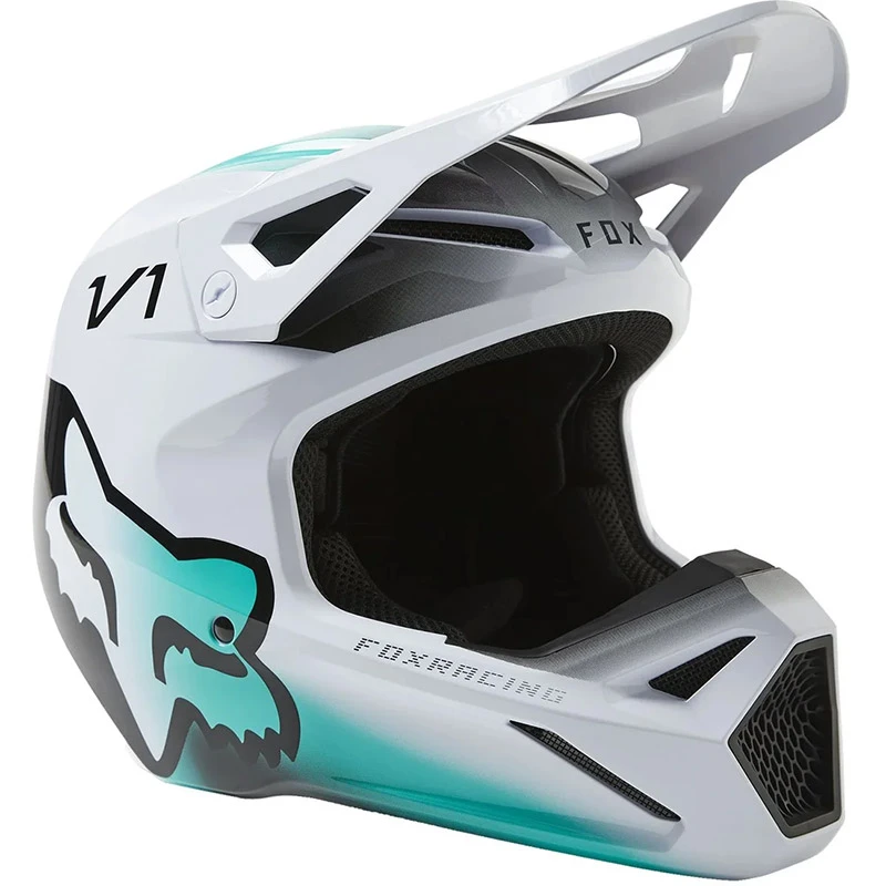 Policarbonato Casco Fox V1 Toxsyk Bianco