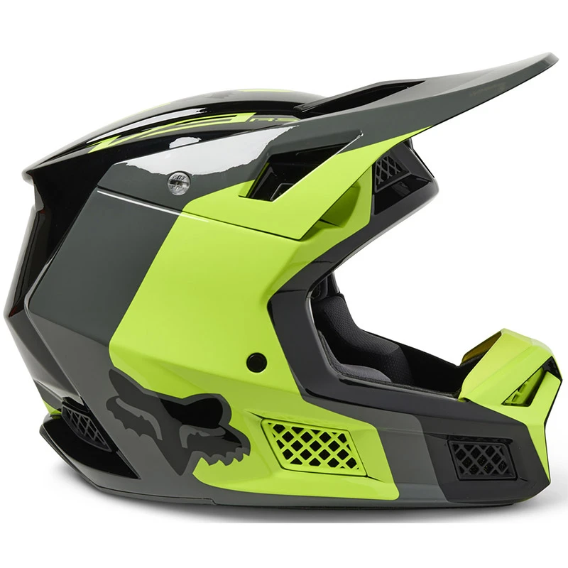 Fibra Casco Fox V3 Rs Efekt Giallo Fluo - immagine 3
