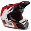 Fibra Casco Fox V3 Rs Efekt Rosso Fluo