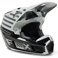 Fibra Casco Fox V3 Rs Ryaktr Steel Grigio