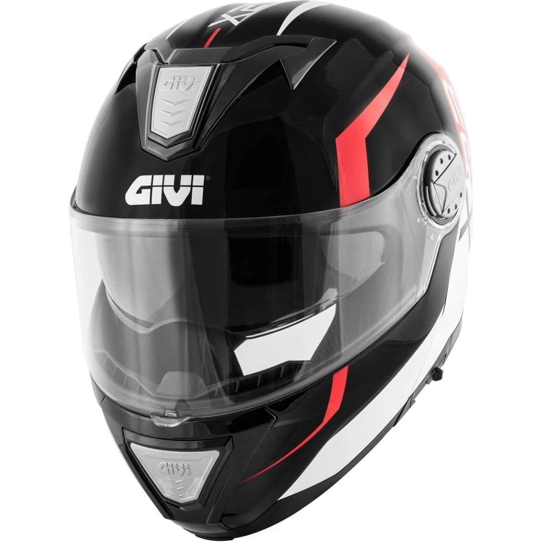 Policarbonato Casco Modulare Givi X23 Sydney Viper Nero Rosso - immagine 2